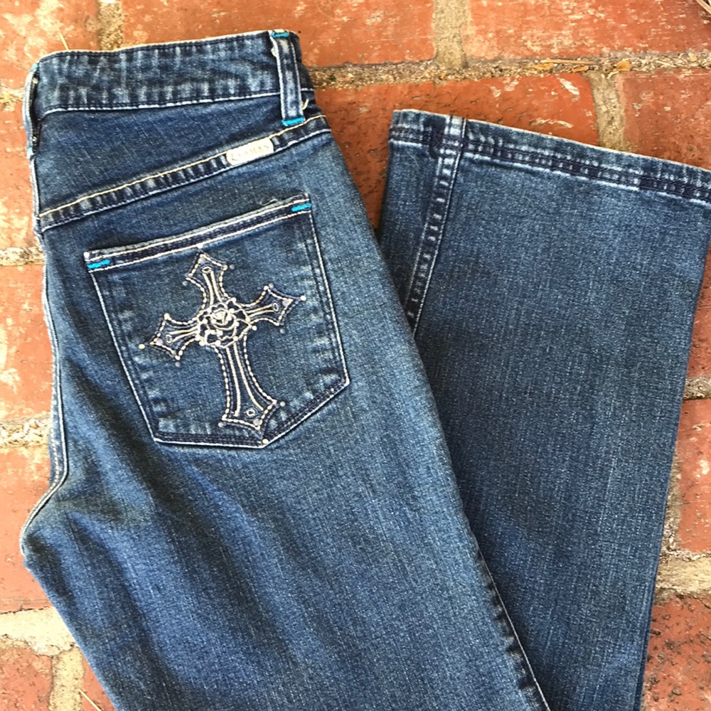 Lawman Jeans high waisted straight glam cowboy
